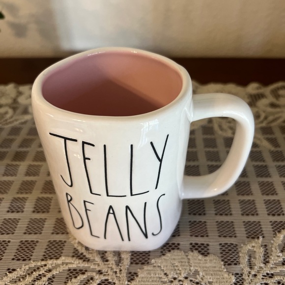 Rae Dunn by Magenta “JELLY BEANS ” Mug Traditional Farmhouse Letters & Shape - Picture 5 of 5